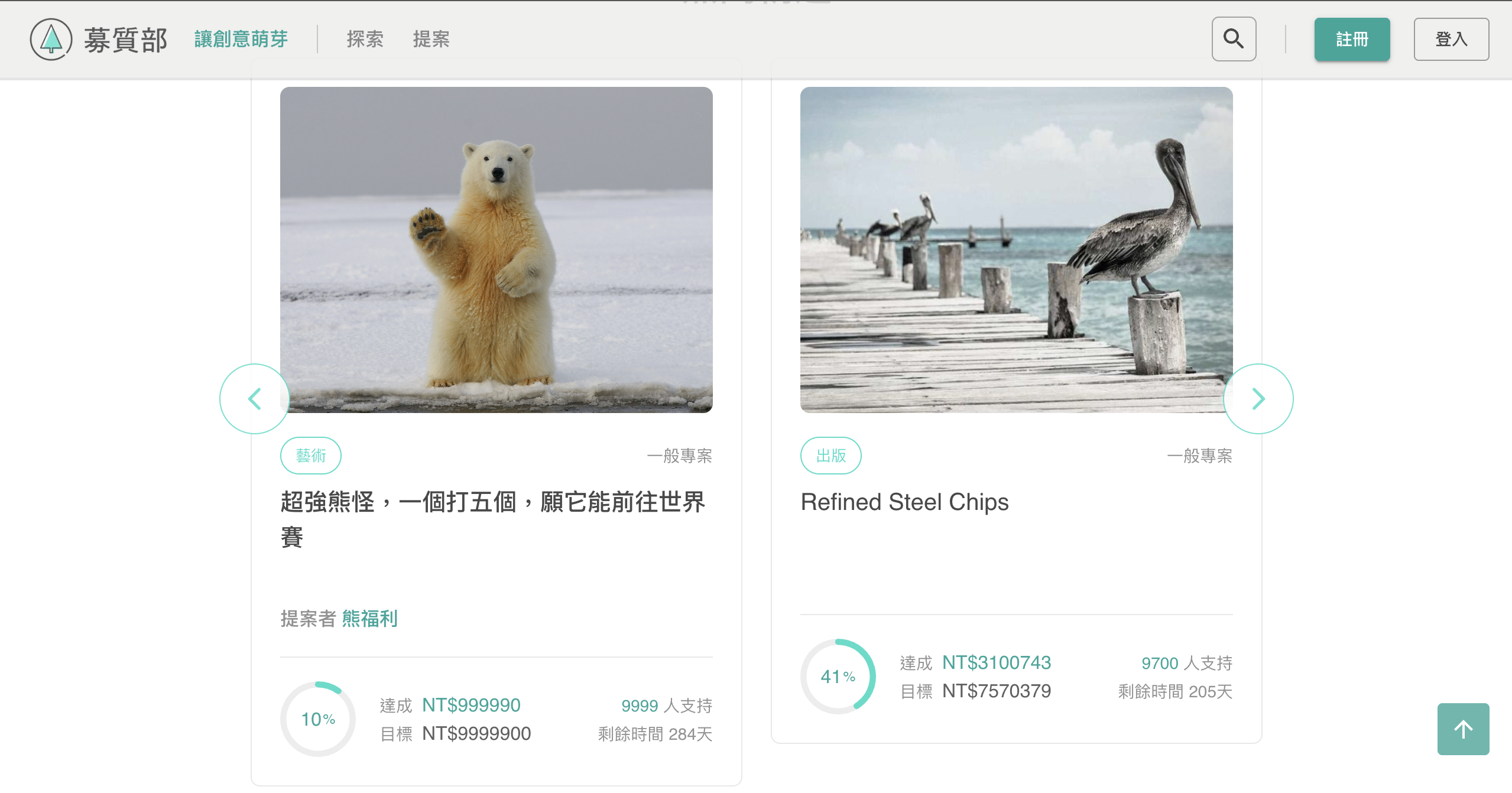 募質部募資網站